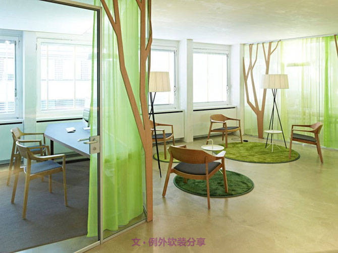 蘇黎世創(chuàng)意設計辦公室，工作再忙也來勁-別墅設計_軟裝設計_室內(nèi)設計_豪宅設計-深圳例外軟裝設計公司