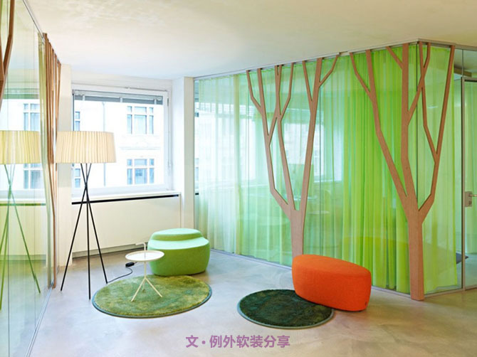 蘇黎世創(chuàng)意設計辦公室，工作再忙也來勁-別墅設計_軟裝設計_室內(nèi)設計_豪宅設計-深圳例外軟裝設計公司
